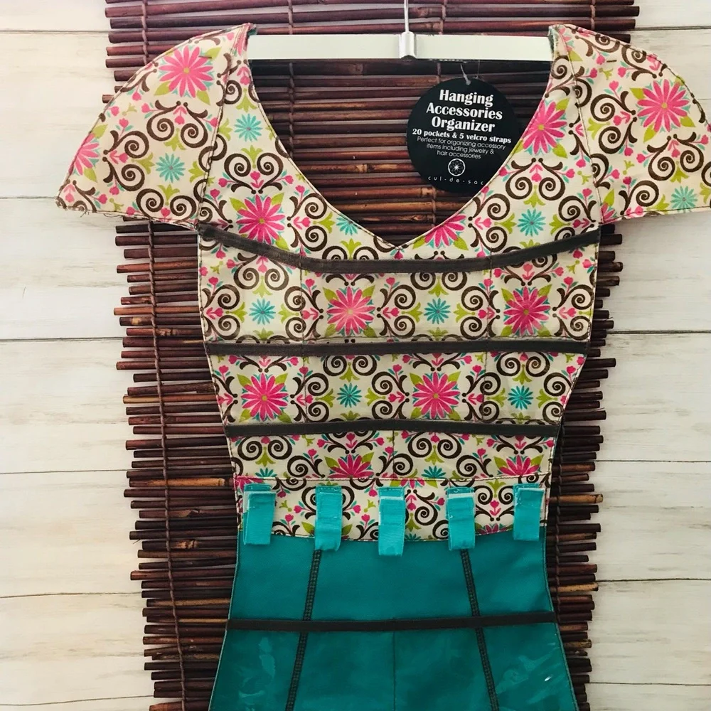 Hanging Teal Dress Jewelry Organizer NWT